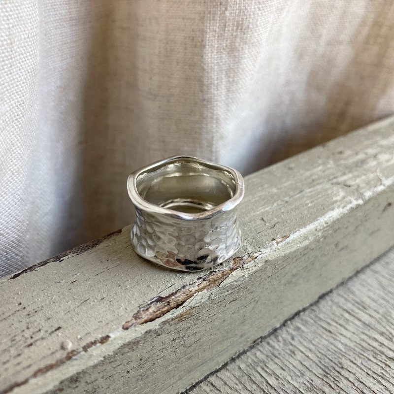 planished solid silver ring 2.jpeg