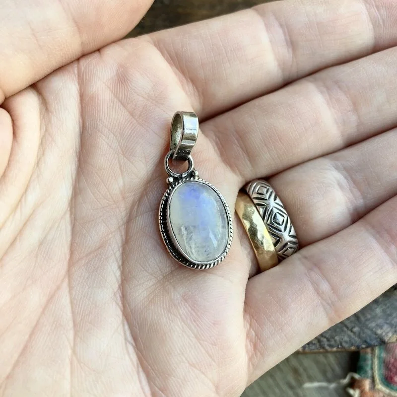 sterling silver simple rainbow moonstone pendant 3.jpeg