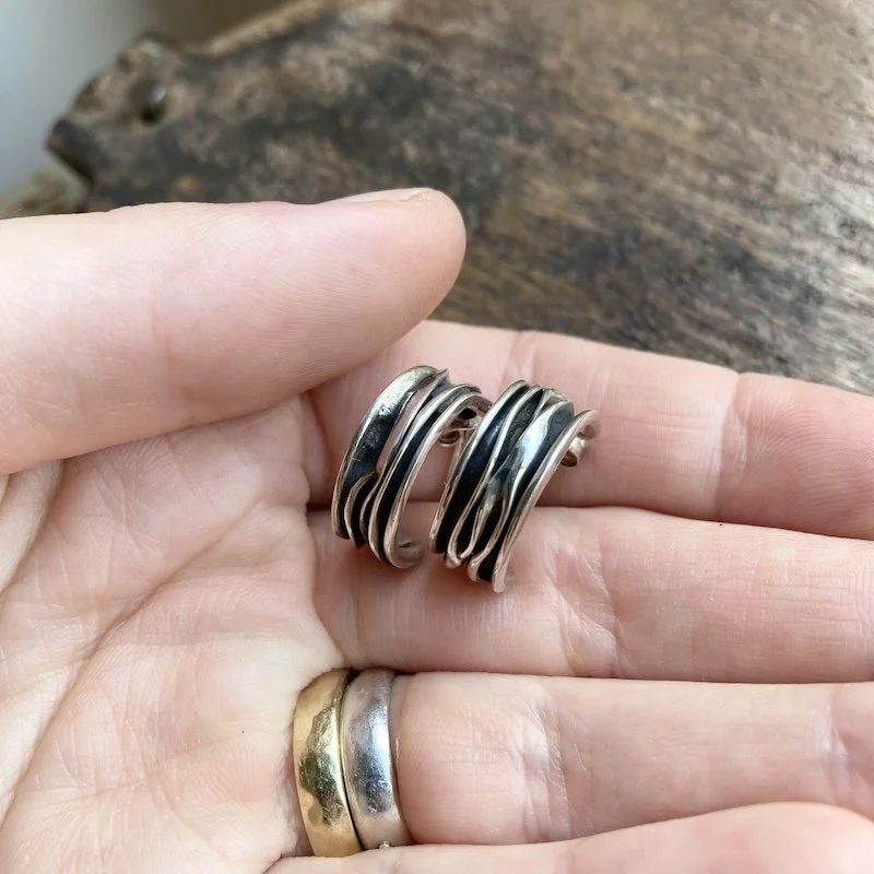 textured solid silver half hoops 5.jpeg