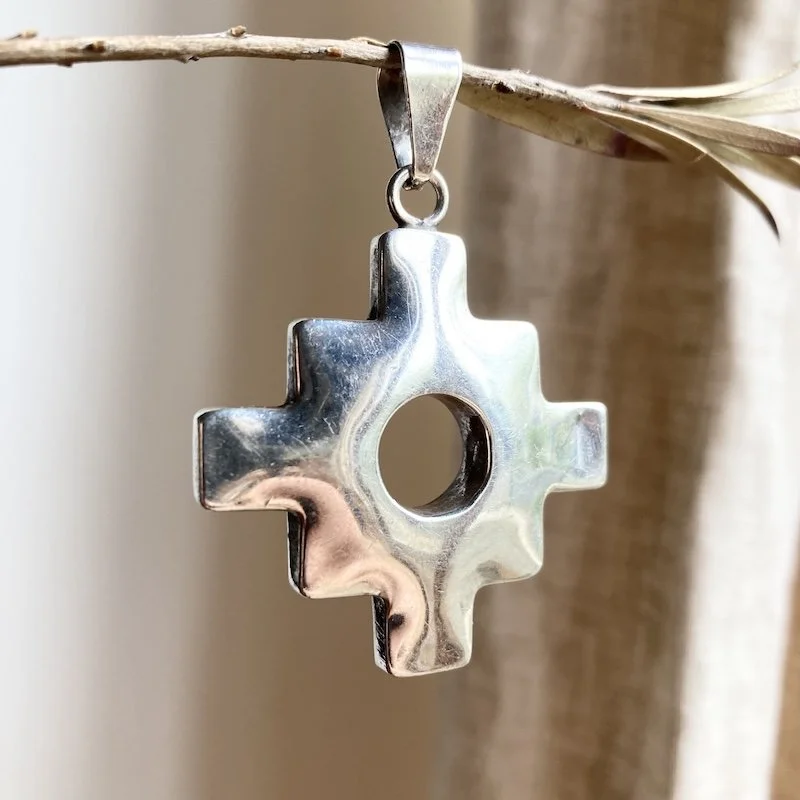 large 950 silver Chakana pendant 4.jpeg