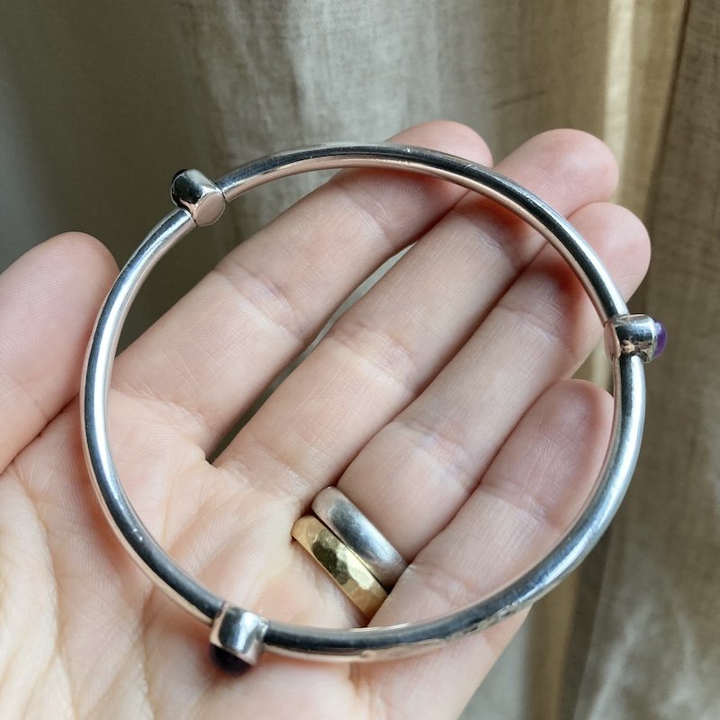 sterling silver and amethyst bangle.jpeg