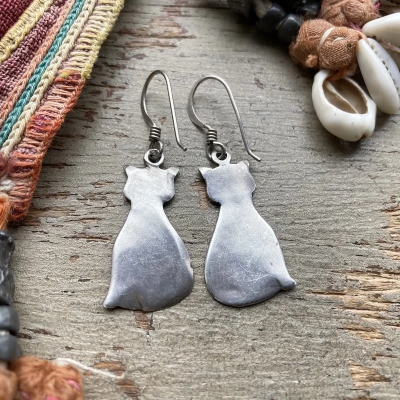 vintage sterling silver cat earrings 2.jpeg