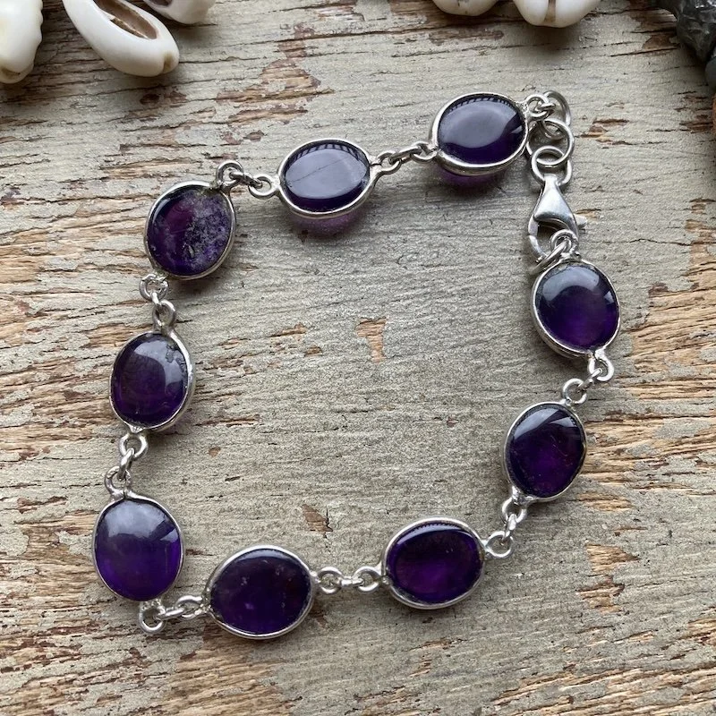vintage sterling silver amethyst bracelet 3.jpeg