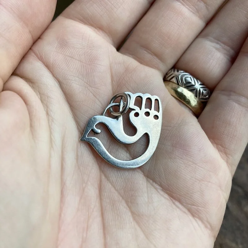 vintage sterling silver bird pendant 3.jpeg