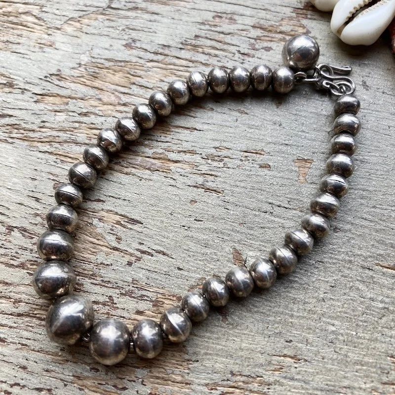 vintage sterling silver beaded bracelet 2.jpeg