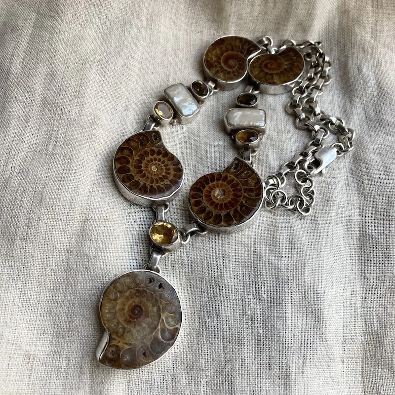 amazing chunky sterling silver ammonite necklace 1.jpeg