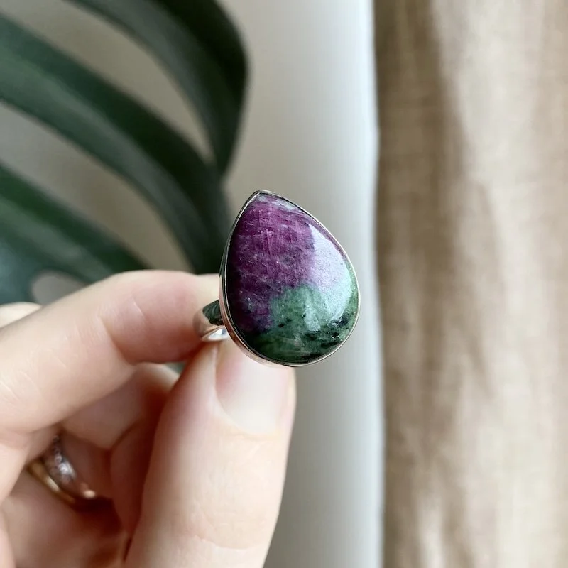 sterling silver ruby in zoisite ring 4.jpeg