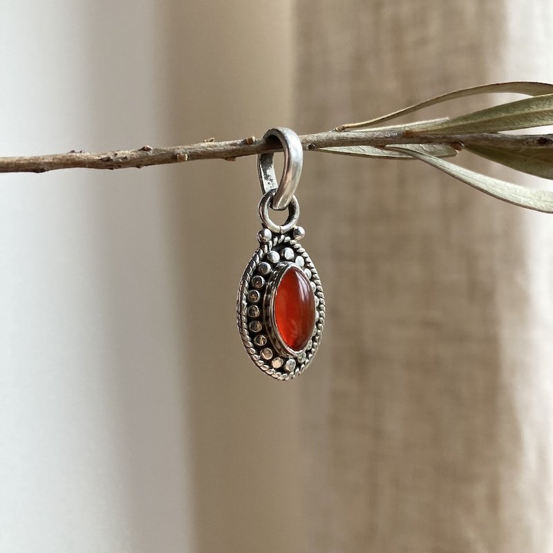 ornate sterling silver carnelian pendant 5.jpeg
