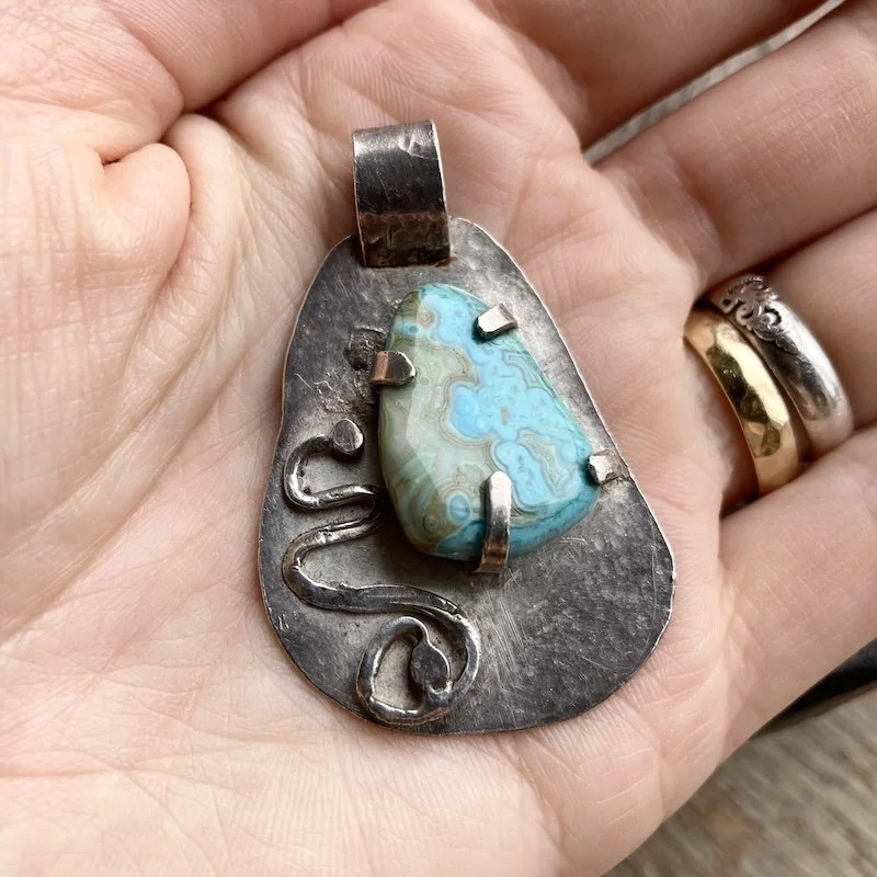 abstract solid silver and ocean jasper pendant 4.jpeg