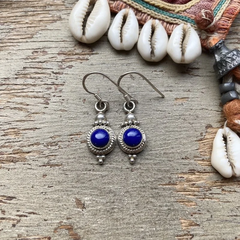 ornate sterling silver and lapis lazuli earrings 1.jpeg