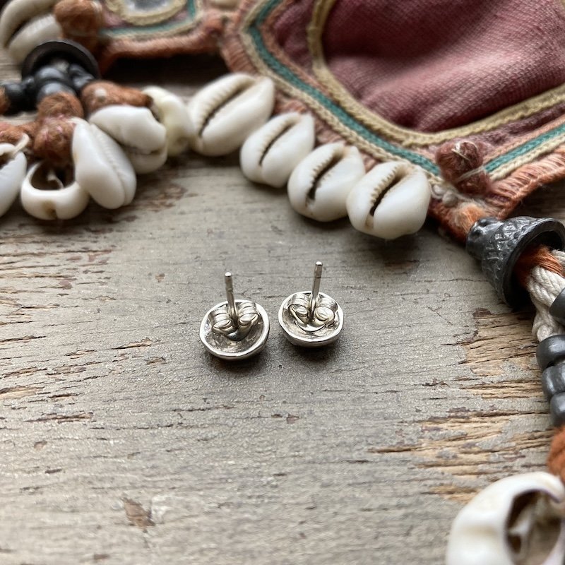 Celestial Silver Man in the Moon Earrings