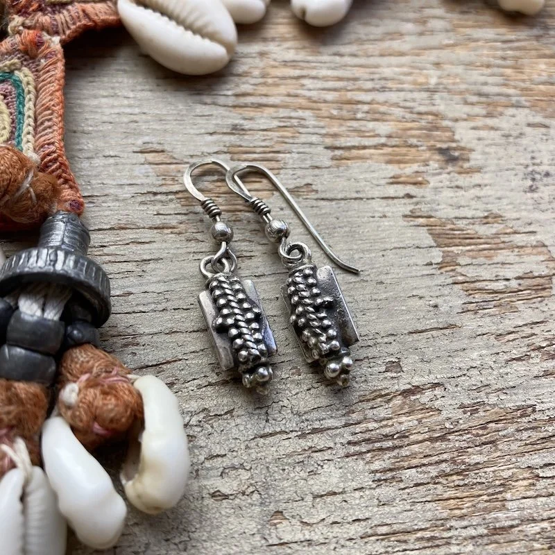 vintage solid silver granulation earrings 1.jpeg