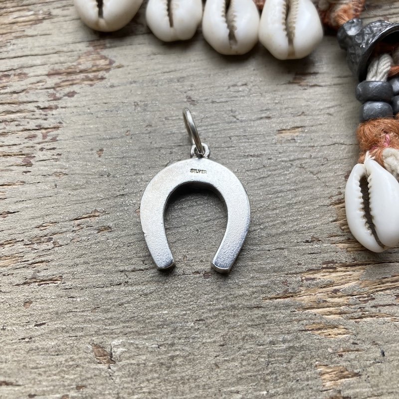 Fab Vintage Sterling Silver Lucky Horseshoe Pendant