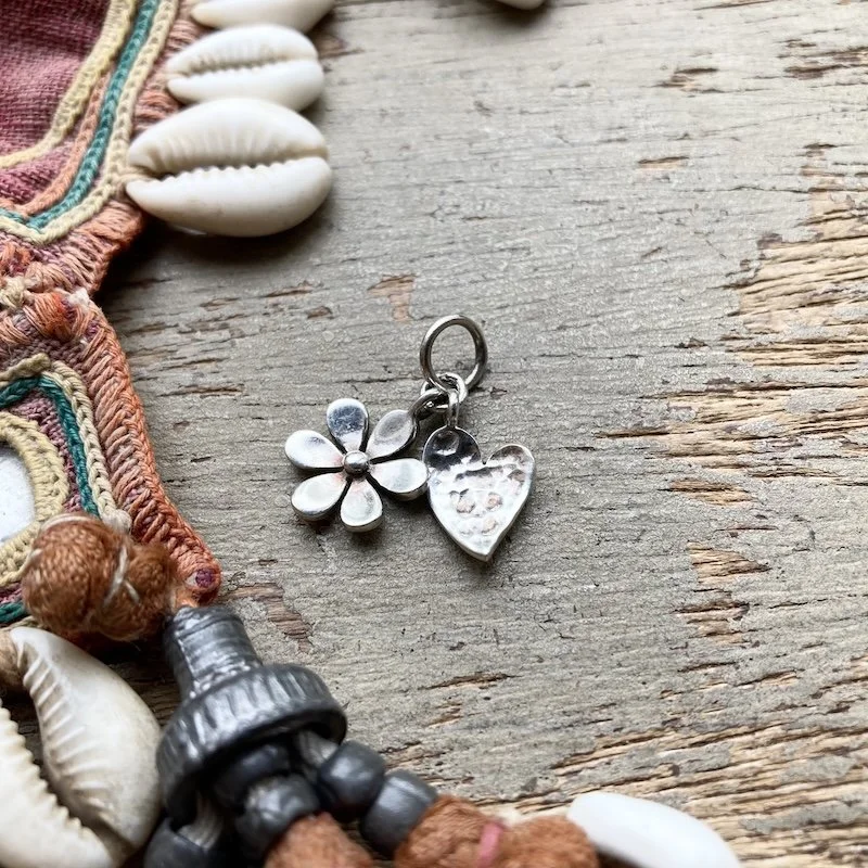 vintage sterling silver flower and heart pendant 1.jpeg