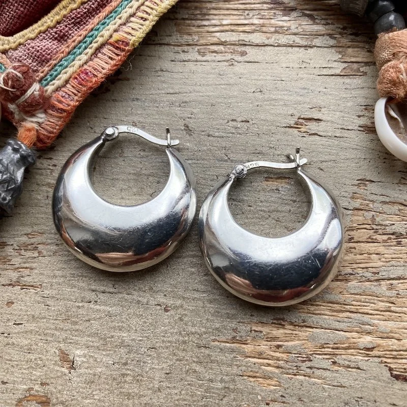 vintage chunky sterling silver hoops 2.jpeg