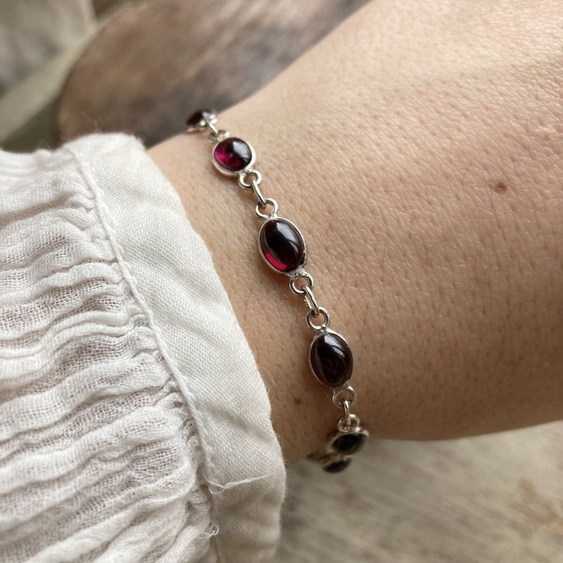 sterling silver garnet bracelet 5.jpeg