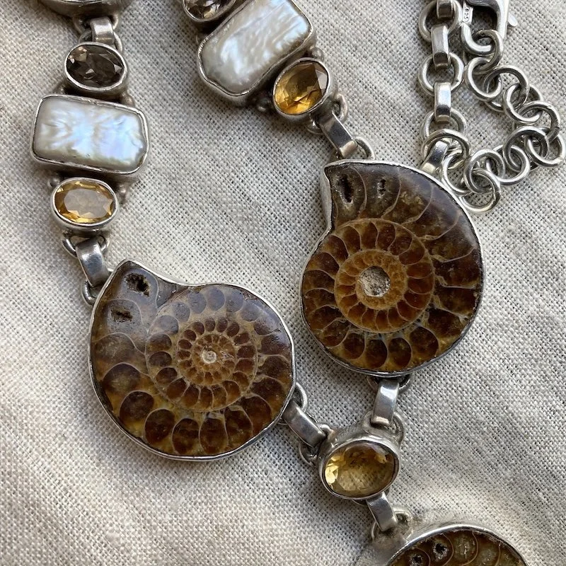 amazing chunky sterling silver ammonite necklace 3.jpeg