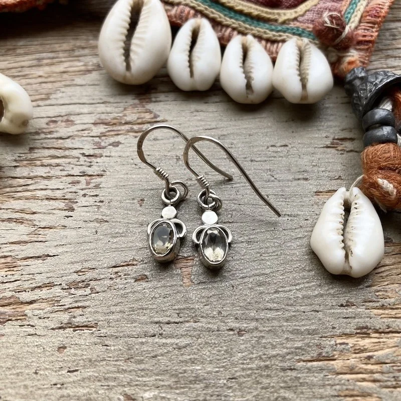 vintage sterling silver citrine earrings 1.jpeg