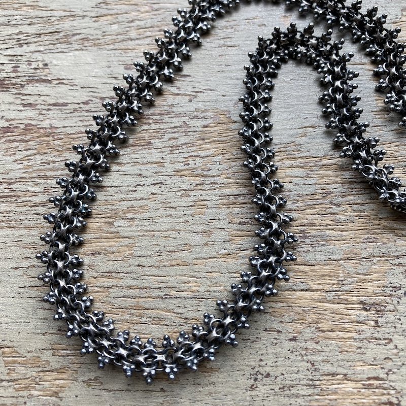 Indian oxidised sterling silver necklace 4.jpeg