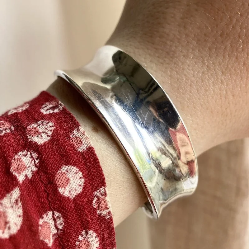vintage simple sterling silver cuff bangle 4.jpeg