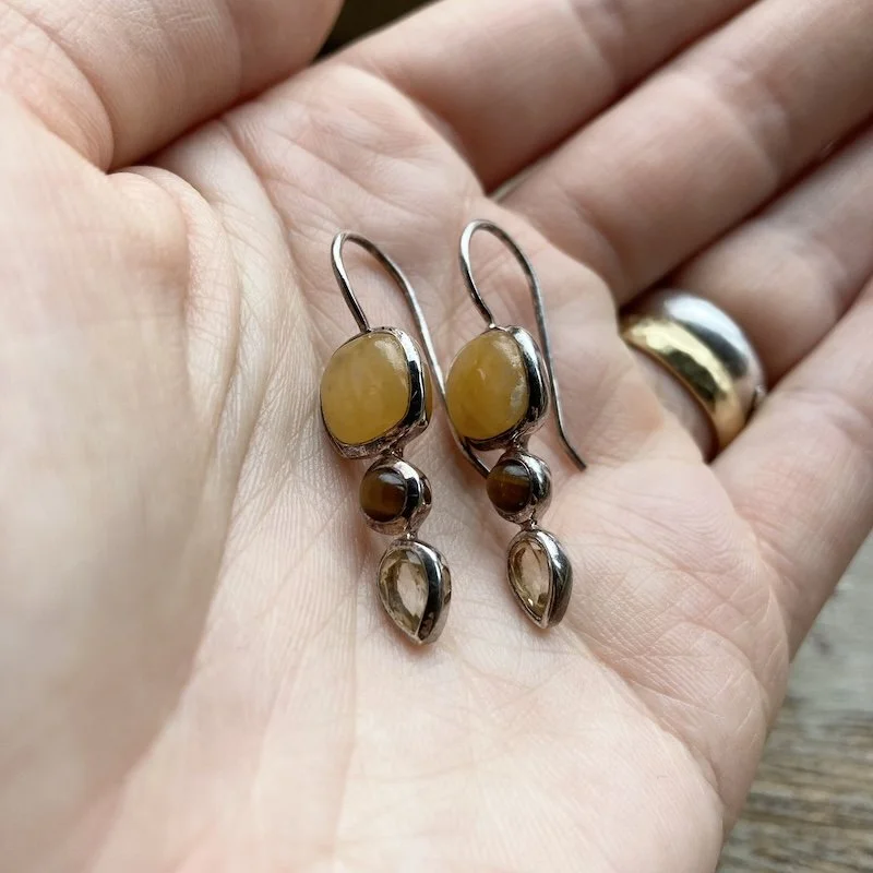 sterling silver yellow crystal earrings 3.jpeg