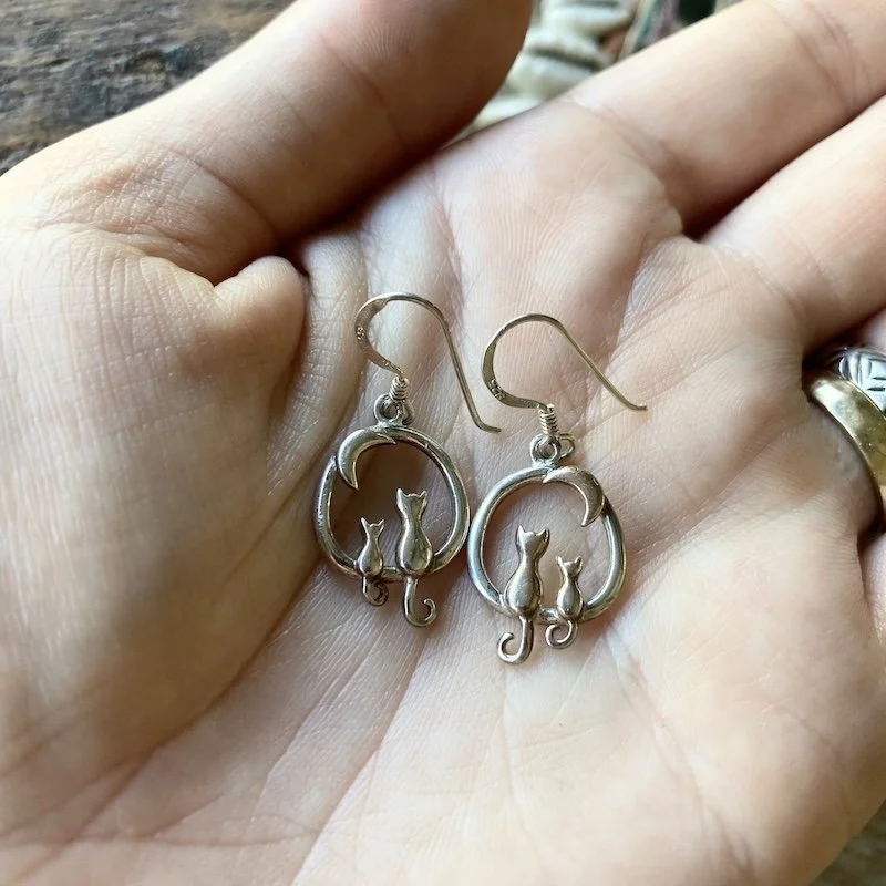cute sterling silver cat earrings 3.jpeg