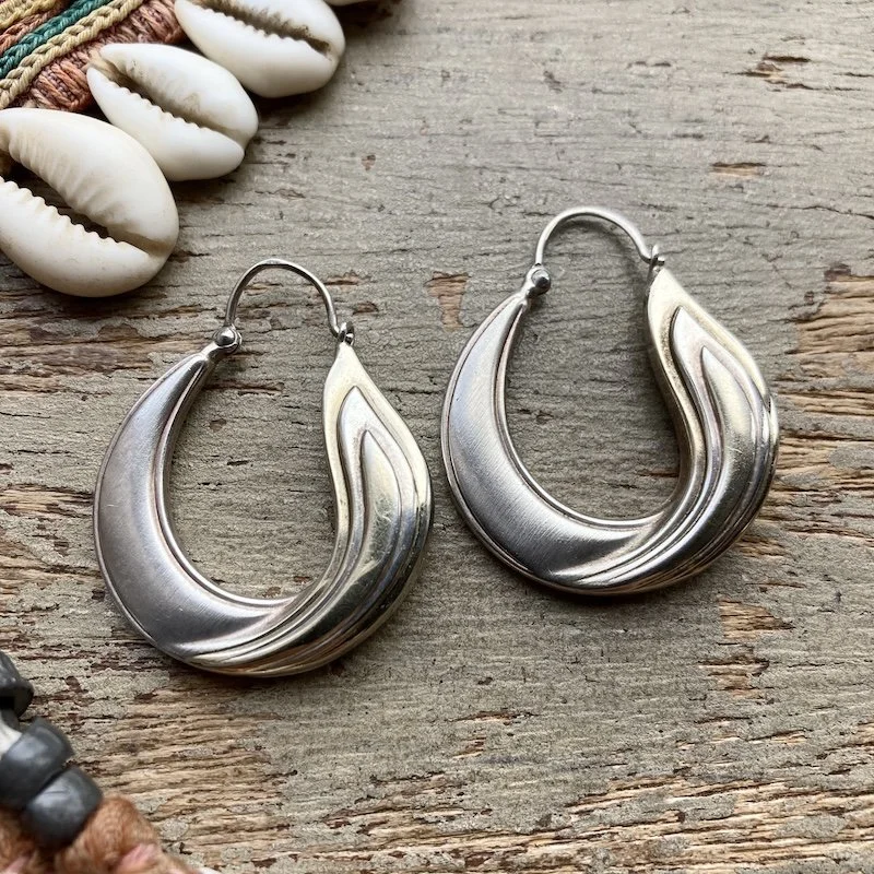 vintage sterling silver creole hoops 2.jpeg
