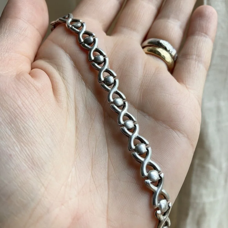 Lovely Vintage Italian Sterling Silver Bracelet