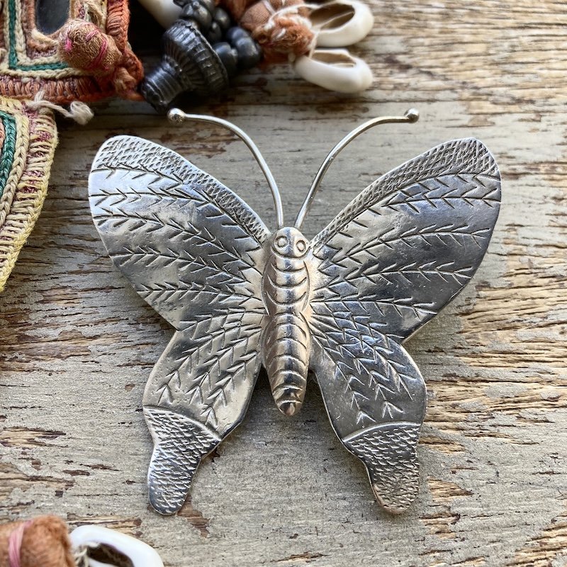 karen hill tribe pure silver butterfly pendant 1.jpeg