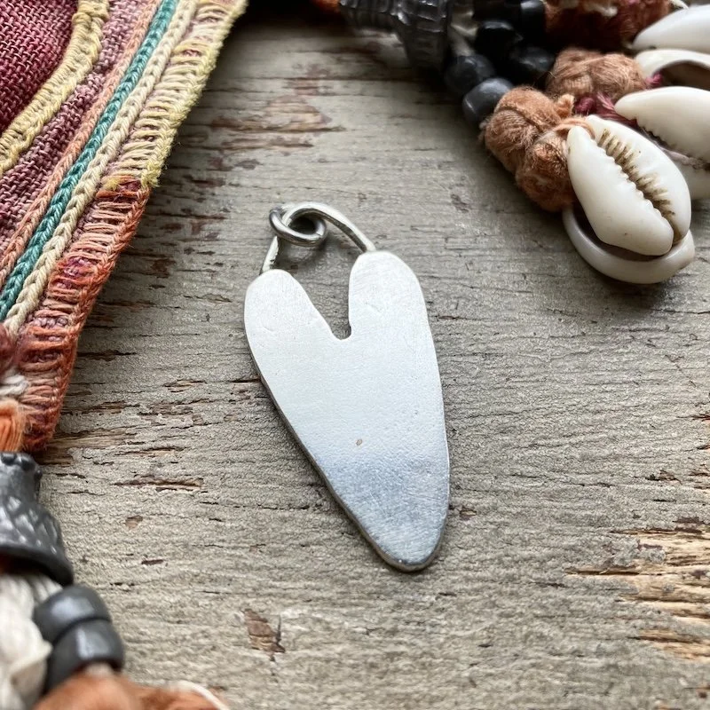 hammered solid silver heart pendant 2.jpeg