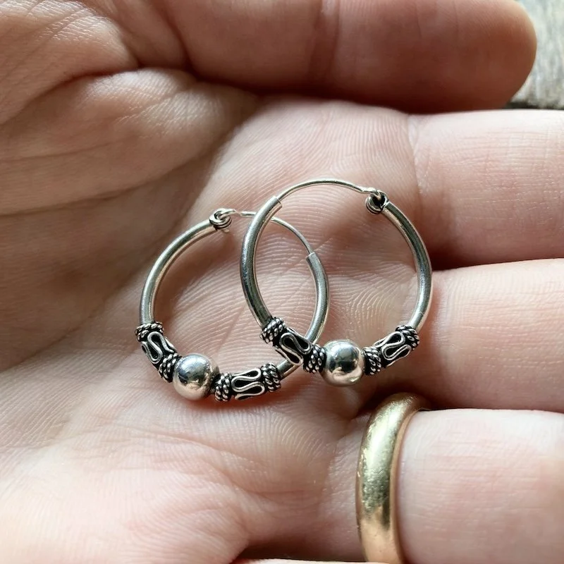 ornate Balinese sterling silver hoops 3.jpeg