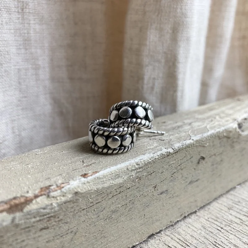 sterling silver chunky dot hoops 5.jpeg