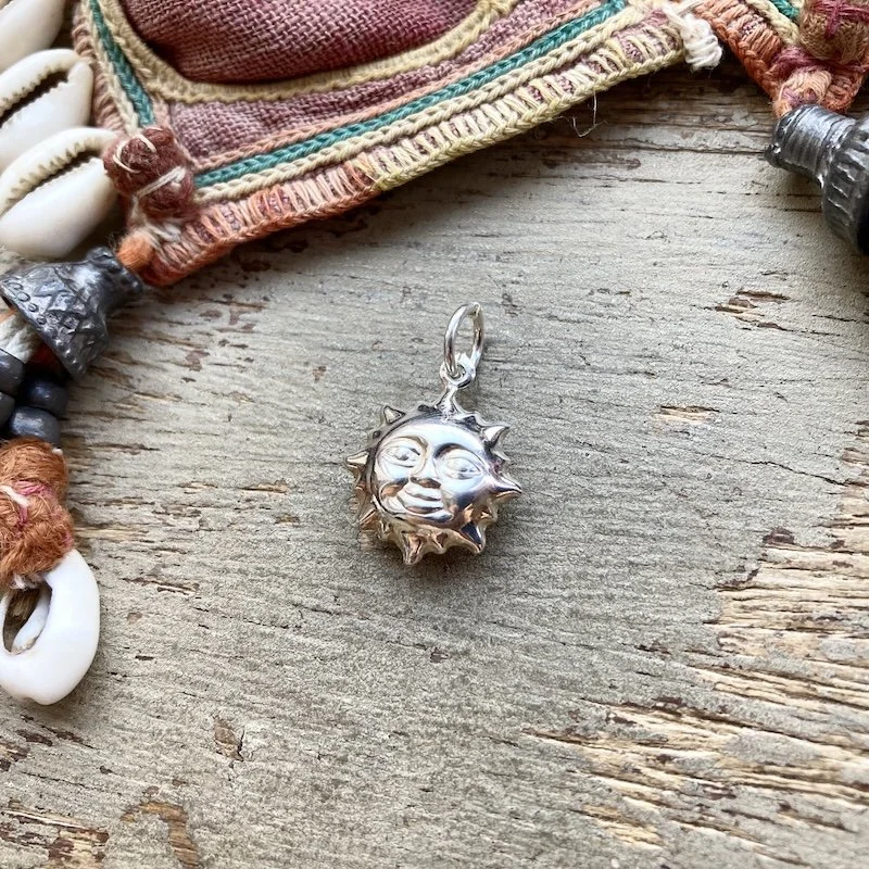 Celestial Sterling Silver Sun Pendant