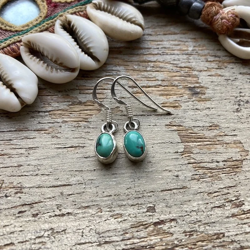 cute little sterling silver and turquoise earrings 1.jpeg