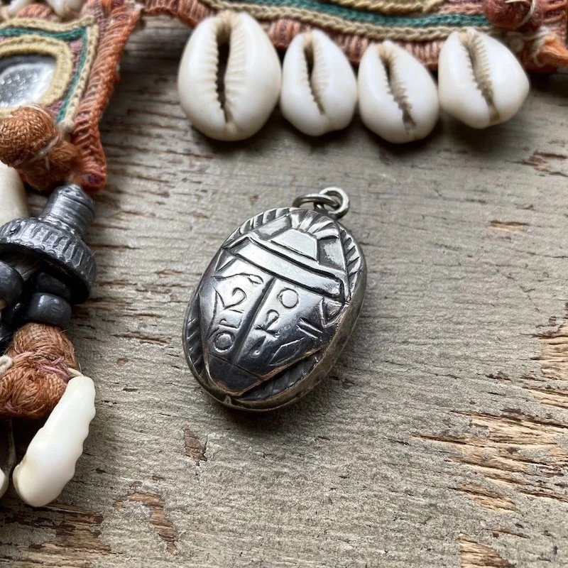 vintage sterling silver scarab beetle pendant 2.jpeg