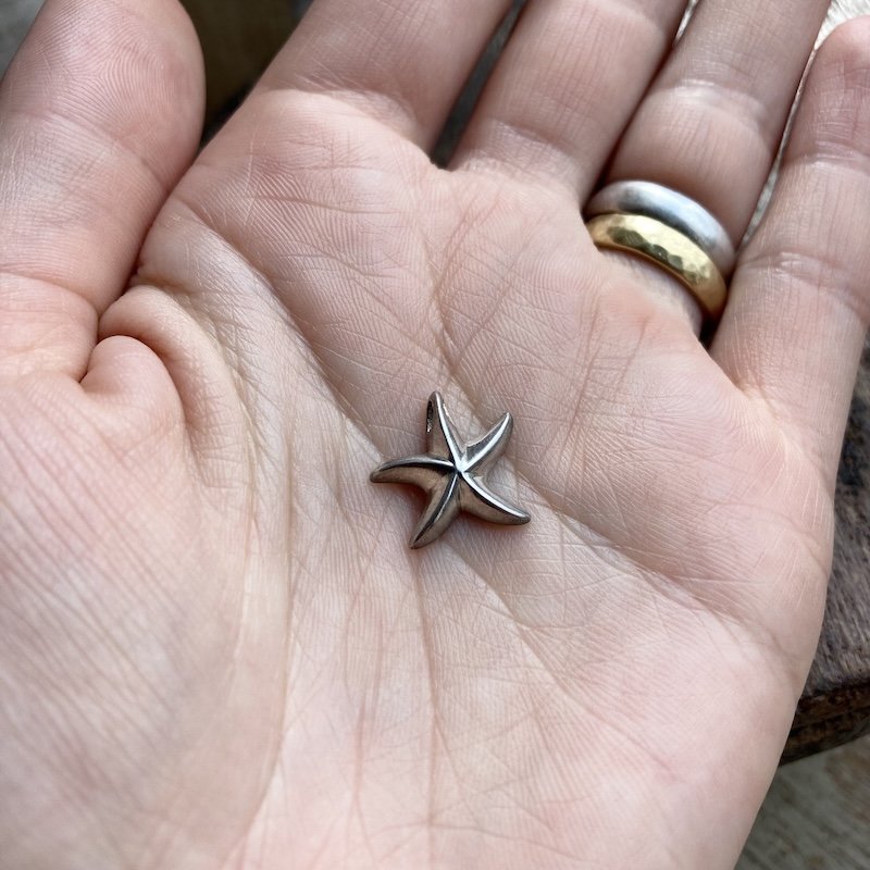 Cute Little Sterling Silver Starfish Pendant