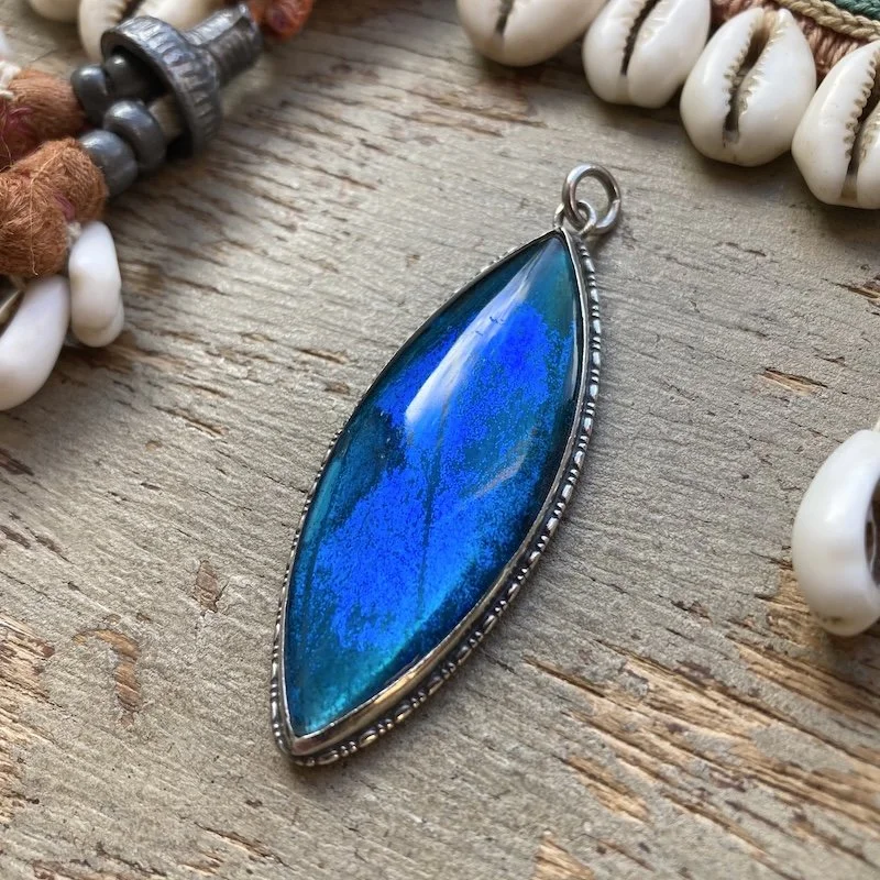 vintage sterling silver butterfly wing pendant 3.jpeg