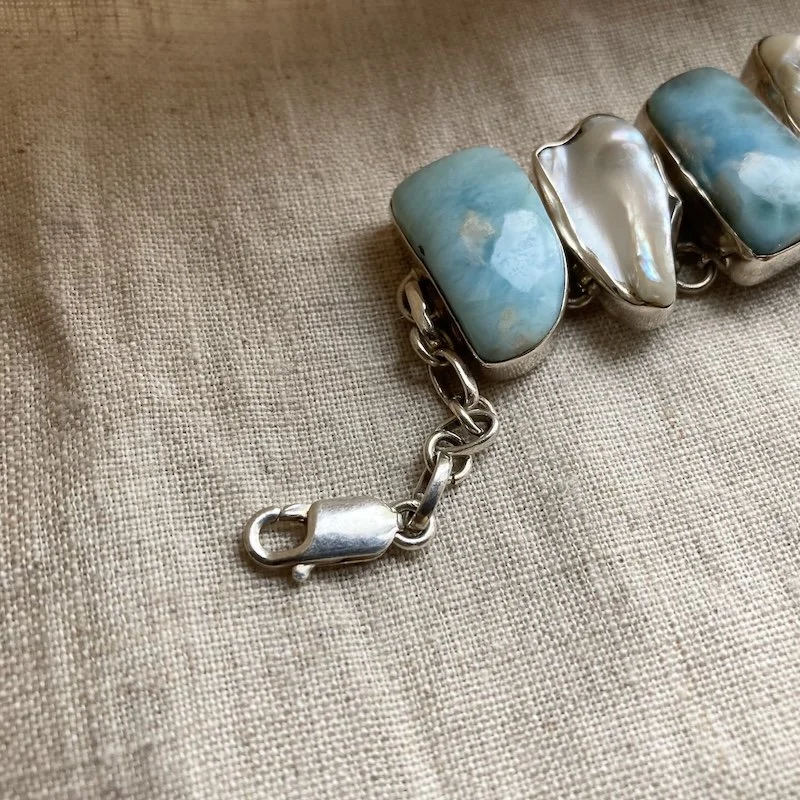 larimar and biwa pearl bracelet .jpeg