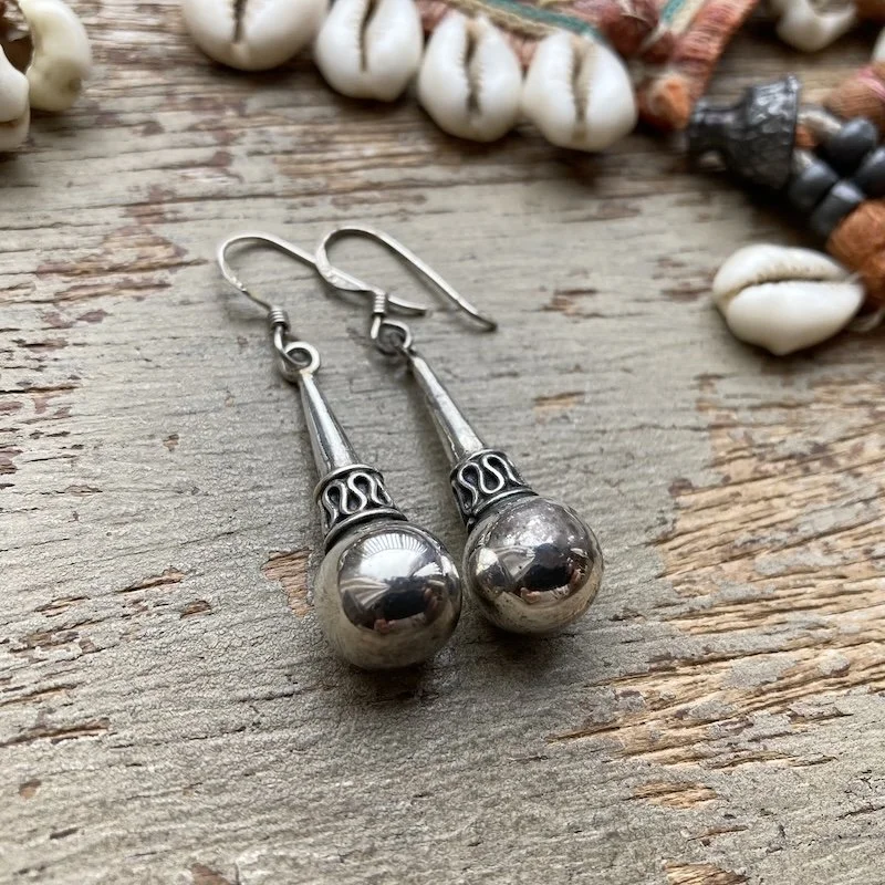 vintage sterling silver bali drop earrings 2.jpeg