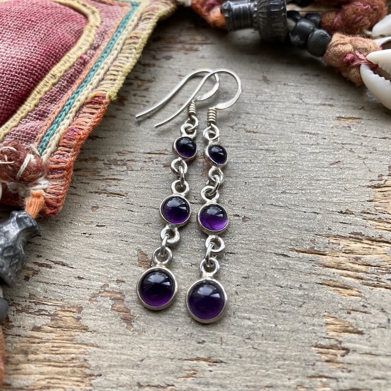 sterling silver amethyst dangly earrings 1.jpeg