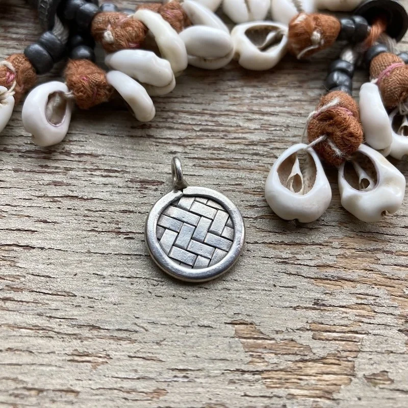 vintage woven sterling silver pendant 2.jpeg