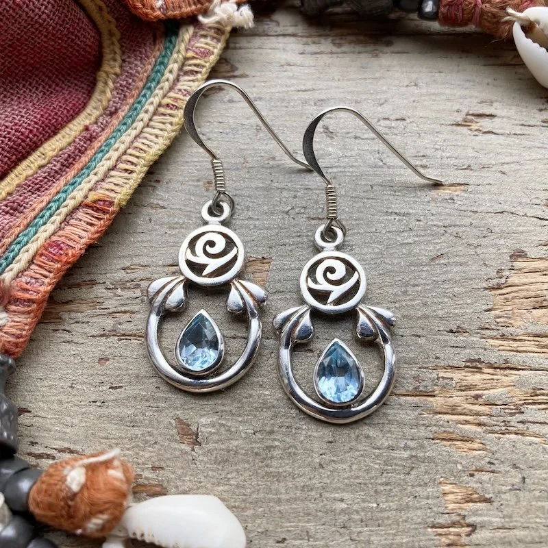 vintage sterling silver and topaz earrings 1.jpeg