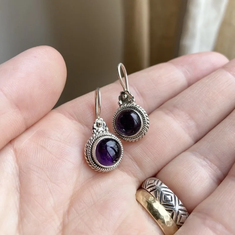 ornate sterling silver and amethyst earrings 3.jpeg