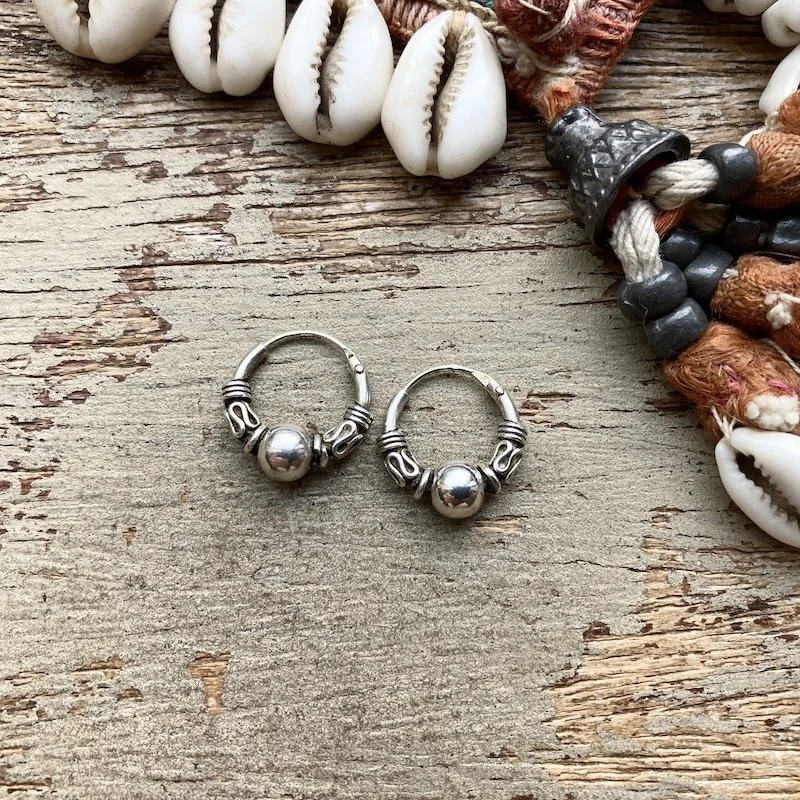 tiny ornate sterling silver balinese hoops 1.jpeg