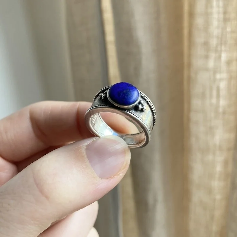 vintage sterling silver lapis lazuli ring 4.jpeg