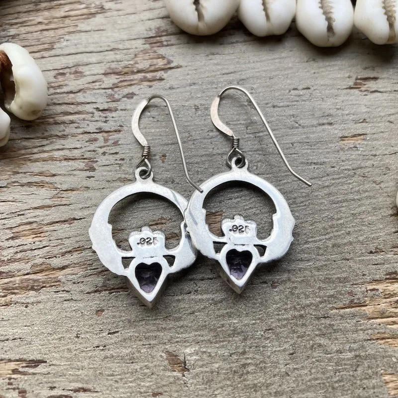 sterling silver claddagh earrings 3.jpeg