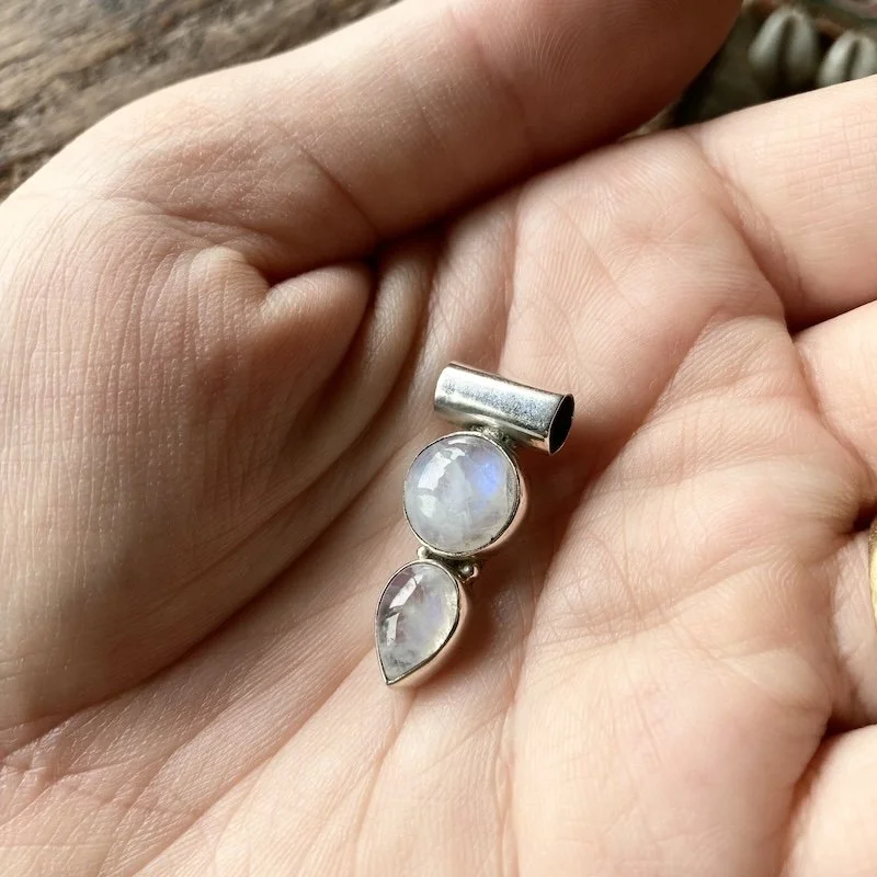simple sterling silver and double rainbow moonstone pendant 2.jpeg