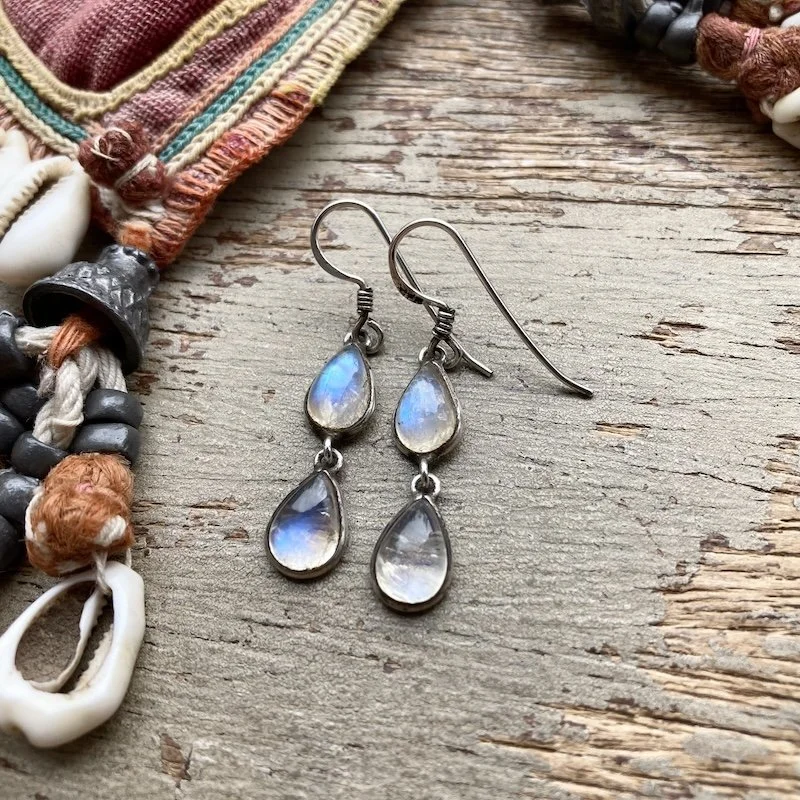 dreamy sterling silver and rainbow moonstone earrings 1.jpeg
