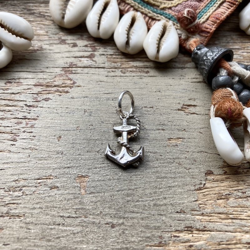 Cute Little Vintage Sterling Silver Anchor Pendant