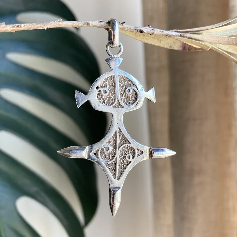 vintage solid silver Agadez cross pendant 4.jpeg